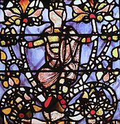 Detajl Tree of Jesse iz York Minster (okoli 1170), najstarejši vitraj v Angliji.