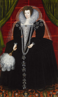 Английская школа. Портрет леди в черном, ок. 1600