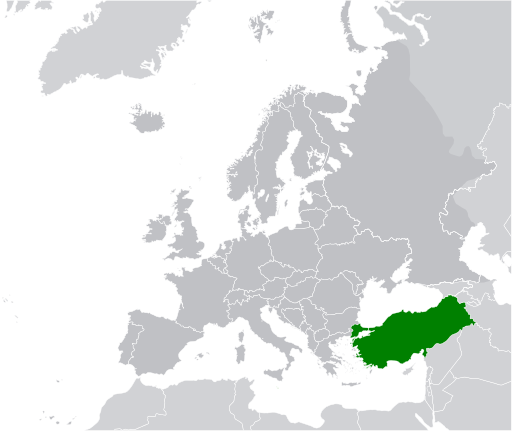 Europe location Turkey