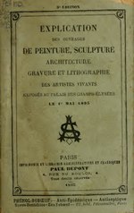 Thumbnail for File:Explication des ouvrages de peinture et dessins, sculpture, architecture et gravure, des artistes vivans (IA explicationdesou1895soci).pdf