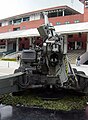 Open breech of FH-2000 as seen from loader position