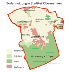 Bodennutzung und Siedlungen im Stadtteil