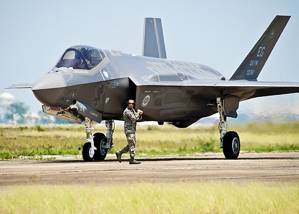 An F-35A Lightning of the 33rd Fighter Wing based at Eglin AFB