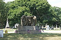 Battery A Chicago Light Artillery Monument in Rosehill Cemetery GAR Monument Rosehill Cemetery.jpg