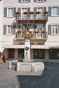 Monument voor Jorge Chavez in Brigue.