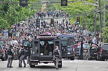 Police and National Guard on Capitol Hill in Seattle on June 3 George Floyd protests in Seattle - June 3, 2020 - police vehicles on Capitol Hill.jpg