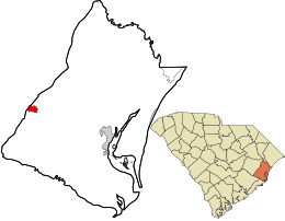 Location in Georgetown County and the state of South Carolina.