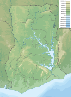 Mapa lokalizacyjna Ghany