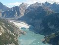 Čelo ledovce v Glacier Bay na Aljašce