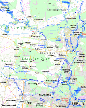 Kremmen: Geografie, Stadtgliederung, Geschichte