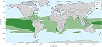 Thumbnail for File:Global locations of the Gracilaria tikvahiae growth regime clusters for a 150 Tg nuclear war scenario.jpg