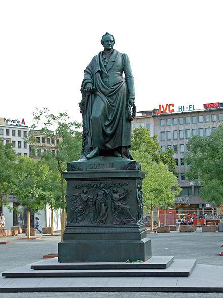 Goethe memorial, established in 1844 by Ludwig Michael Schwanthaler