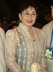 Vilma Santos in a feminized version of the barong tagalog