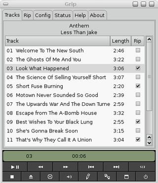 <span class="mw-page-title-main">Grip (software)</span> CD ripper