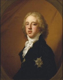 Portret króla Szwecji Gustawa IV Adolfa.