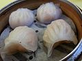 HK dim sum food - streamed 蝦餃 Har gow prawn dumping white flour Feb-2014 MCK.jpg