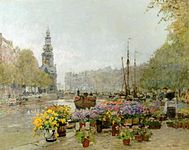 Bloemenmarkt aan de Singel, Amsterdam