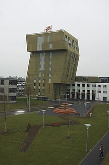 Van Olst Tower located at the Zernike complex Hanze University Groningen Tower.jpg