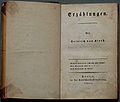 Titelblatt Erzählungen 1810