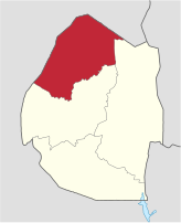 Hhohho district of Eswatini Hhohho in Swaziland.svg