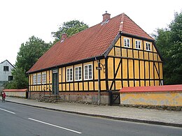 Hobro museum, inrymt i stadens äldsta hus (1821).