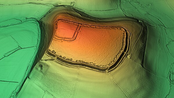 3D view of the digital terrain model