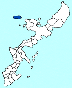 Ie in Okinawa Map.gif