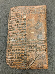 Spijkerschrift tablet