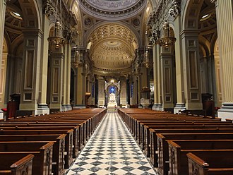Interior of the Cathedral Basilica of Saints Peter and Paul, built at 1723 Race Street in the 1860s in Center City Philadelphia Interior of the Cathedral Basilica of Saints Peter and Paul.JPG