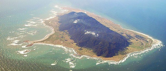 Aerial view of Mocha Island