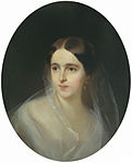 Наталија Гончарова, Пушкинова жена. Портрет аутора Ивана Макарова (1849).