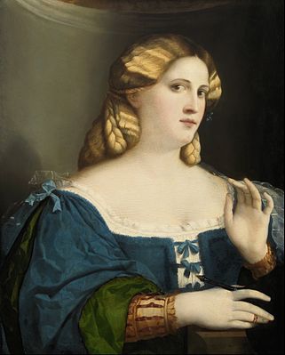Эпоха возрождения женская. Тициан красавица 1536.