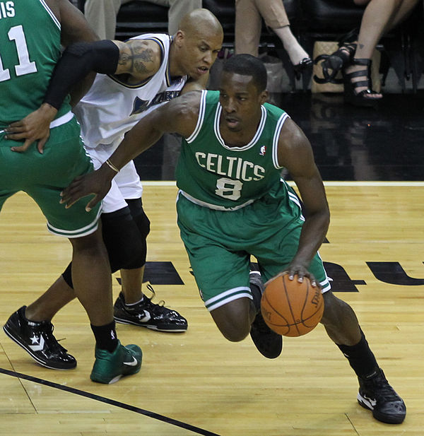 Green with the Celtics in April 2011