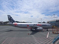 Jetstar plane at NAIA