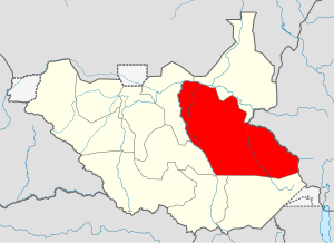 Jonglei auf der Karte