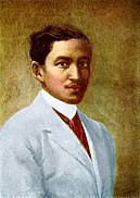 The Portrait of Rizal, painted in oil by Juan Luna