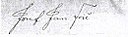 Josef Jan Frič – podpis