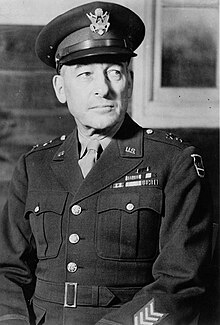 1942 black and white head and shoulders photo of Major General Joseph D. Patch in dress uniform and cap