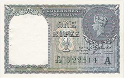 KGVI rupee 1 note obverse.jpg