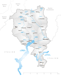 Canton Ticino – Mappa