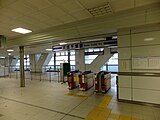 單軌電車連絡剪票口（2012年5月）