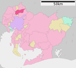 Location of Komaki in Aichi Prefecture