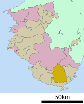 Kozagawa in Wakayama Prefecture Ja.svg
