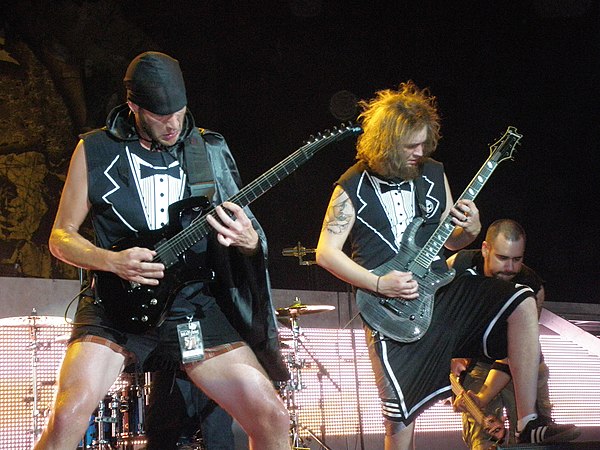 Guitarists Adam Dutkiewicz and Joel Stroetzel, 2009