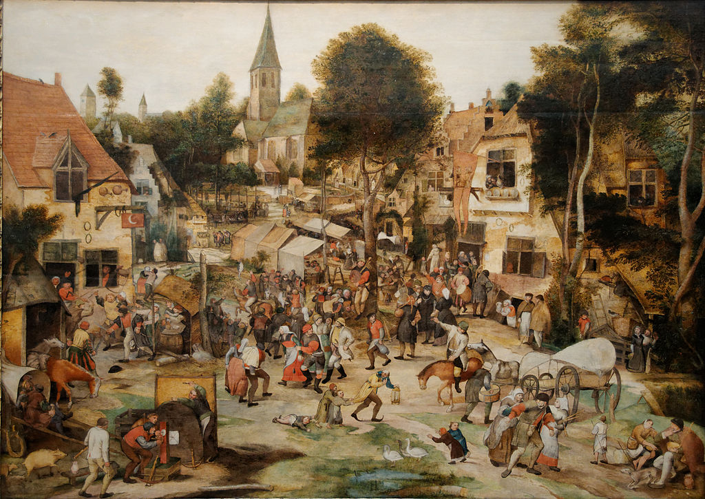 "Kermis", "Kermesse" en français - Peinture du flamand Pieter Balten au musée des Beaux Arts de Budapest
