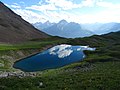 English: Lai Tigiel with Piz Platta, Piz Arblatsch and Piz Arlos in the background (Surses, Grison, Switzerland) Deutsch: Lai Tigiel mit Piz Platta, Piz Arblatsch und Piz Arlos im Hintergrund (Surses, Graubünden, Schweiz) Rumantsch: Lai Tigiel cun Piz Platta, Piz Arblatsch e Piz Arlos davos ve (Surses, Grischun, Svizra) Italiano: Lai Tigiel con Piz Platta, Piz Arblatsch e Piz Arlos in fondo (Surses, Grigioni, Svizzera)