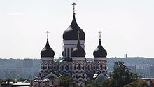 Landscape view of the cathedral, as seen from the top viewing platform of St. Olaf's Church, Tallinn Landscape view of the Alexander Nevsky Cathedral.JPG