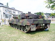 Leopard 2A6, which is equipped with the Rheinmetall 120 mm gun