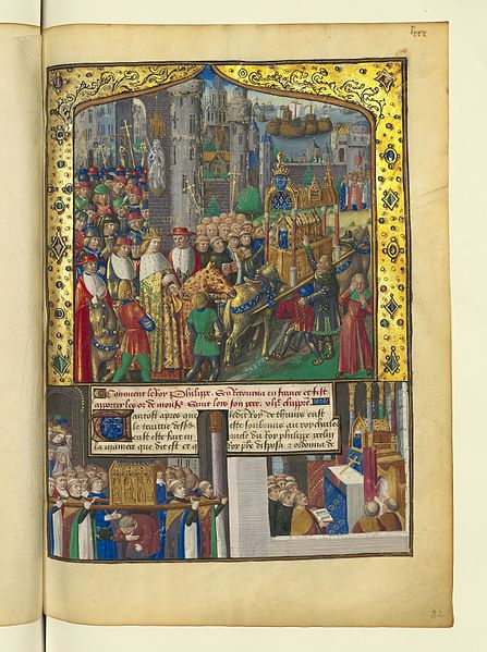 File:Livre des faiz monseigneur saint Loys - BNF Fr2829 f82r (procession funèbre de Louis IX).jpg