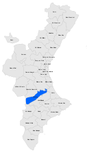 Localització de la Costera respecte del País Valencià.svg